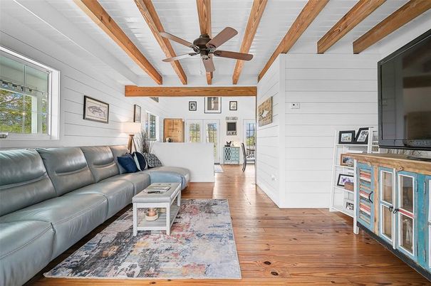 Interior, Living room, Wooden Beams, Wood Texture Flooring
