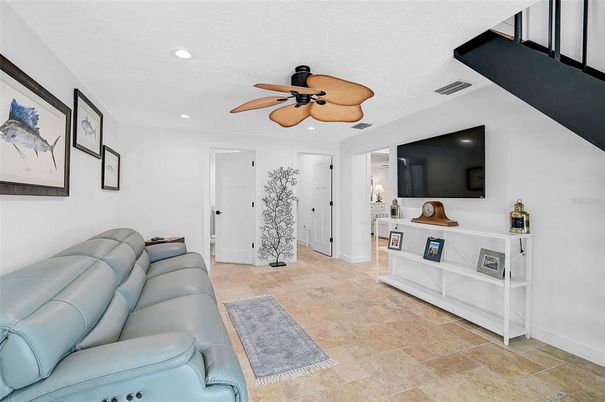 Interior, Living room, Recessed Lighting