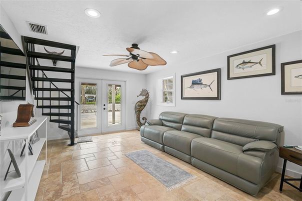 Interior, Living room, Recessed Lighting