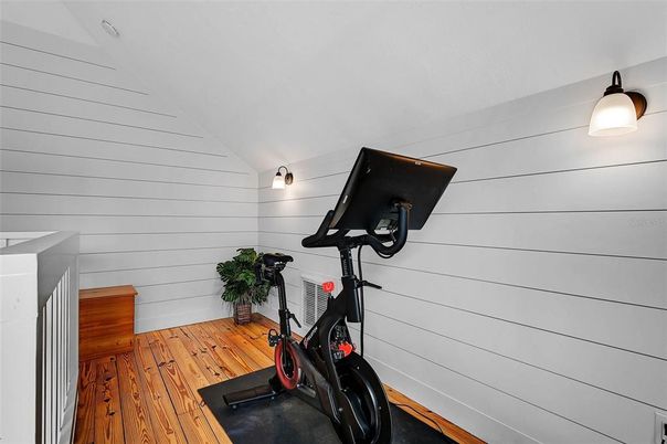 Fitness Equipment, Interior, Wood Texture Flooring