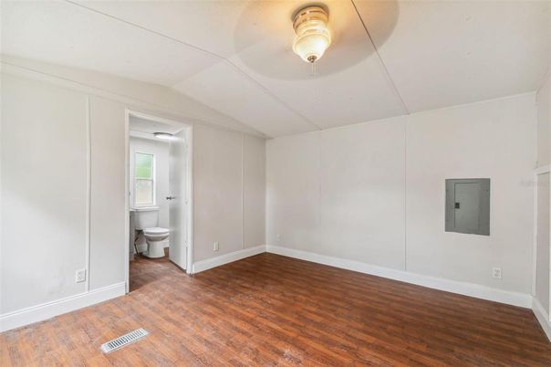 Bathroom, Empty room, Interior, Wood Texture Flooring