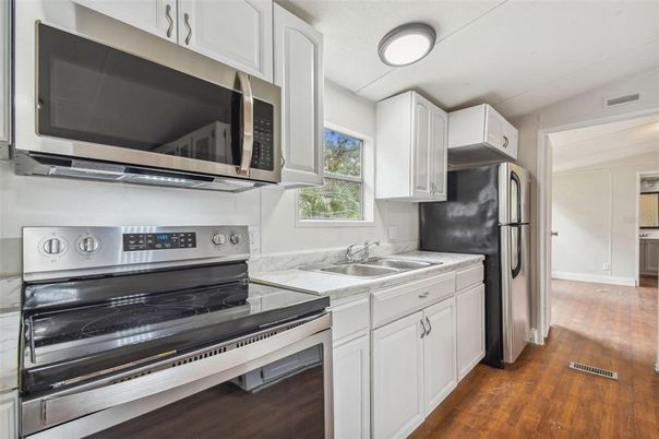 Interior, Kitchen, Wood Texture Flooring