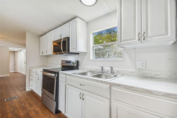 Interior, Kitchen, Wood Texture Flooring