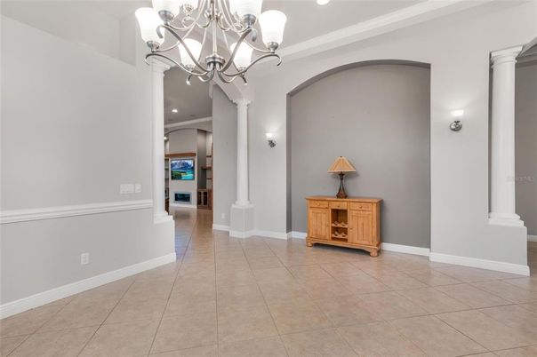 Chandelier, Interior, Recessed Lighting