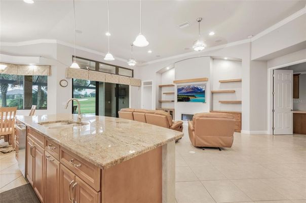 Dining room, Interior, Kitchen, Living room, Pendant Lights, Recessed Lighting