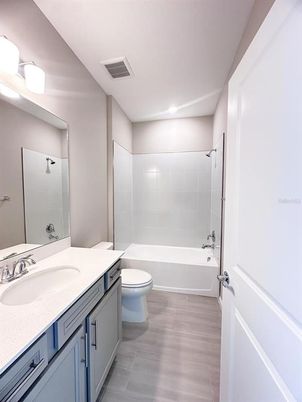 Bathroom, Dual Sink Vanities, Interior, Wood Texture Flooring