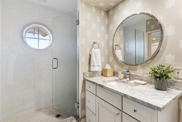Bathroom, Glass Shower, Interior