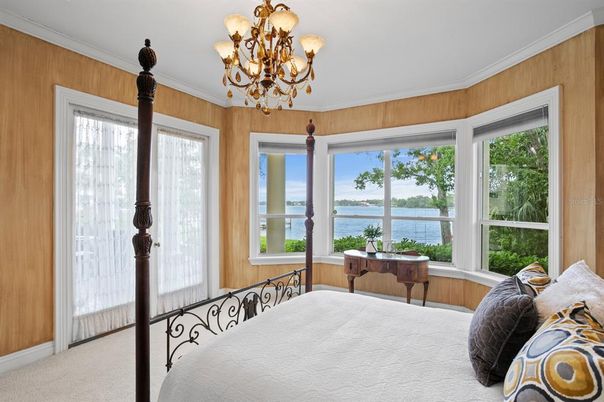 Bedroom, Chandelier, Interior, Water