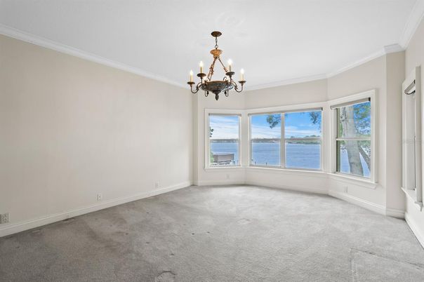 Chandelier, Empty room, Interior, Water