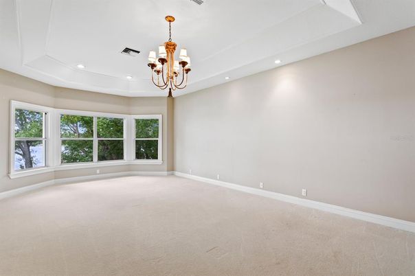 Chandelier, Empty room, Interior, Recessed Lighting