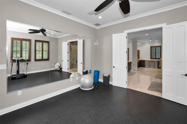 Fitness Equipment, Interior, Recessed Lighting