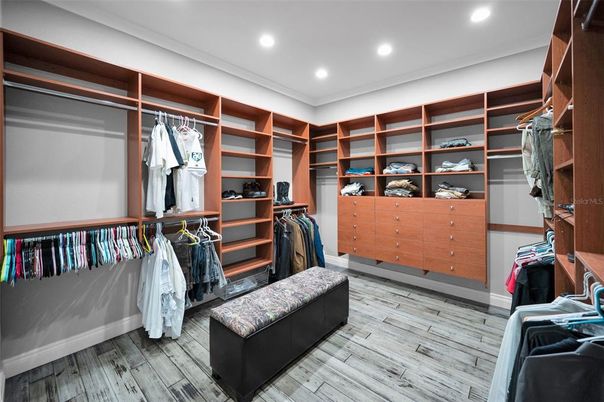 Interior, Recessed Lighting, Walk-in Closets, Wood Texture Flooring