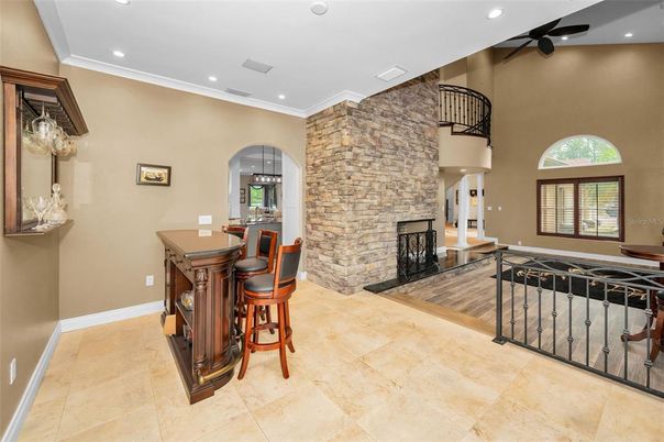Fireplace, Interior, Recessed Lighting