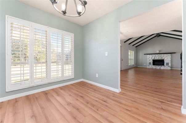 Empty room, Fireplace, Interior, Wood Texture Flooring