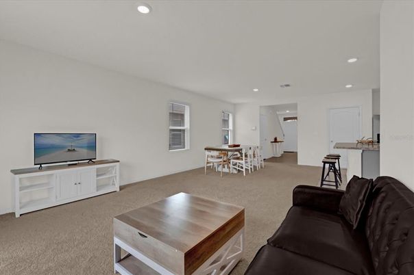 Dining room, Interior, Living room, Recessed Lighting