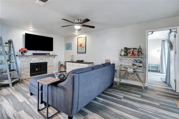 Fireplace, Interior, Living room, Wood Texture Flooring