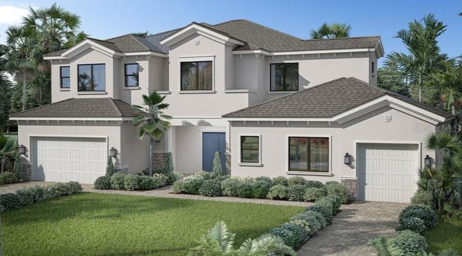 Attached, Exterior, Facade, Mediterranean