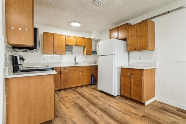 Interior, Kitchen, Wood Texture Flooring