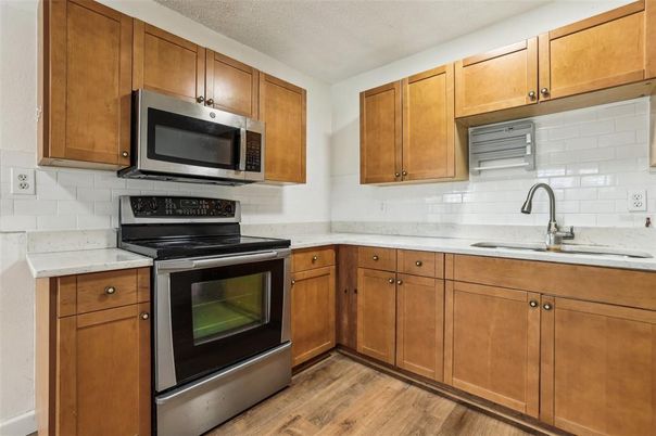 Interior, Kitchen, Wood Texture Flooring