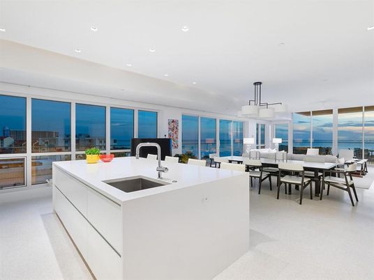 Dining room, Interior, Kitchen, Living room, Pendant Lights, Recessed Lighting, Water