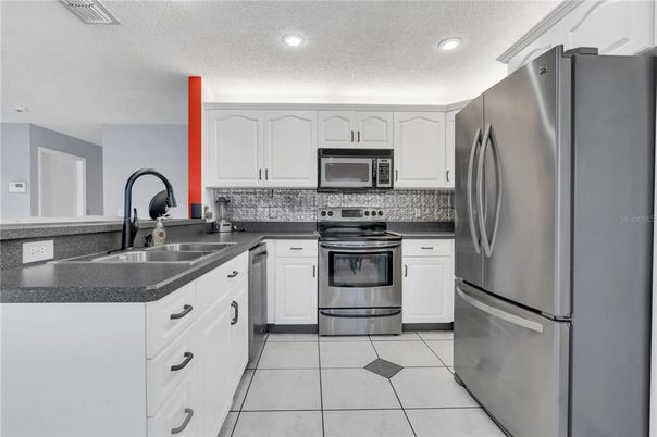Interior, Kitchen, Recessed Lighting, Stainless Steel Appliances