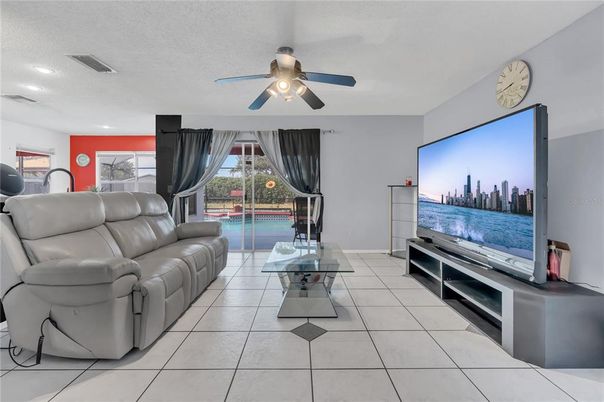 Interior, Living room, Recessed Lighting