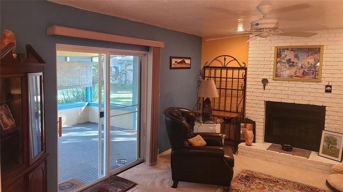 Fireplace, Interior, Stone Walls
