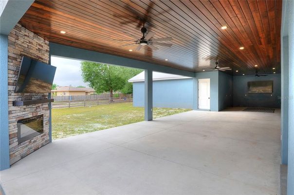 Backyard, Exterior, Fireplace