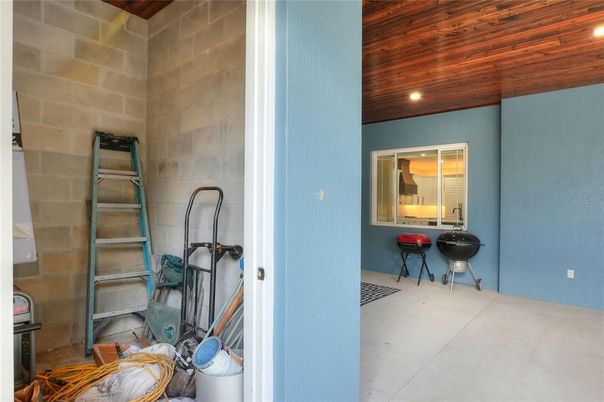 Interior, Recessed Lighting, Stone Walls