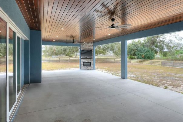 Backyard, Exterior, Fireplace