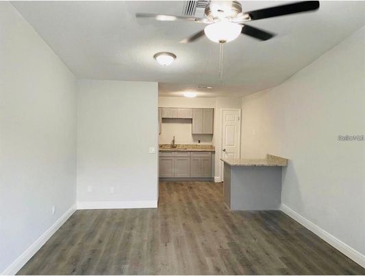 Empty room, Interior, Kitchen, Wood Texture Flooring