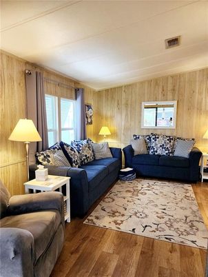 Interior, Living room, Wood Texture Flooring, Wooden Walls