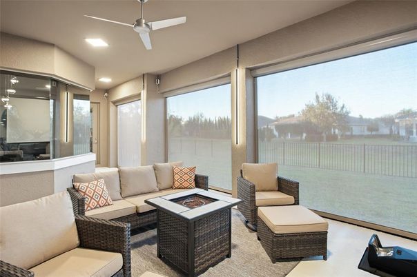 Interior, Living room, Pendant Lights, Recessed Lighting, Wood Texture Flooring