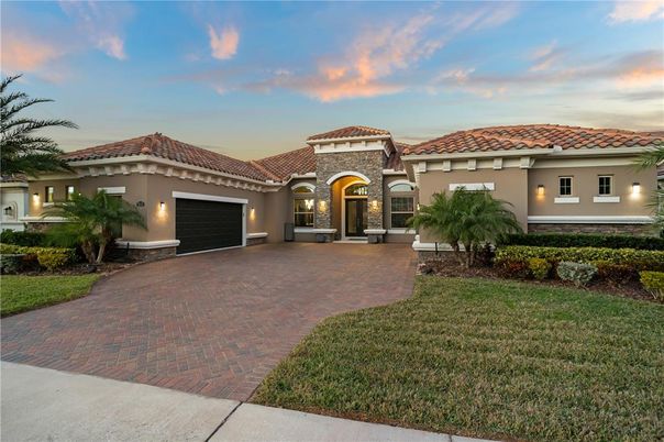 Attached, Backyard, Exterior, Facade, Mediterranean