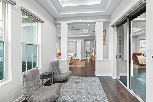 Interior, Recessed Lighting, Wood Texture Flooring