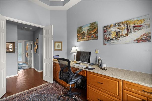 Home Office, Interior, Wood Texture Flooring