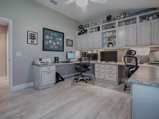 Home Office, Interior, Wood Texture Flooring