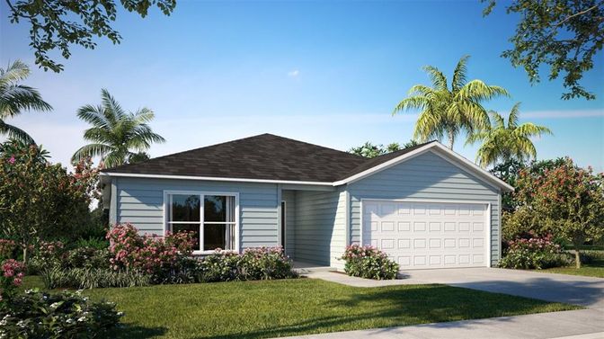 Attached, Exterior, Facade, Ranch