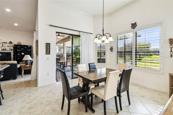 Dining room, Interior, Pendant Lights, Recessed Lighting