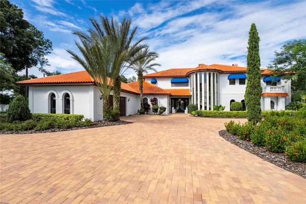 Backyard, Exterior, Facade, Spanish Mediterranean