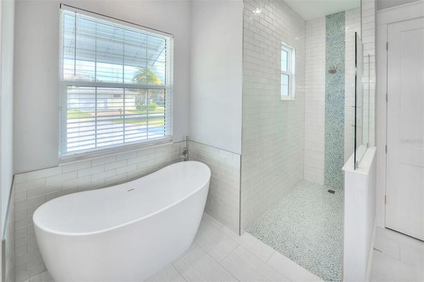 Bathroom, Free Standing Baths, Glass Shower, Interior
