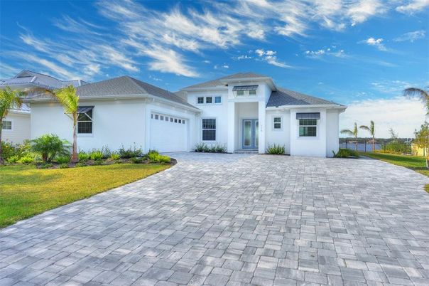 Attached, Backyard, Exterior, Facade, Mediterranean