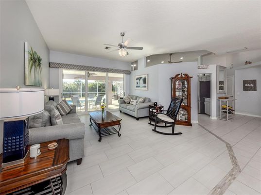 Interior, Living room, Recessed Lighting