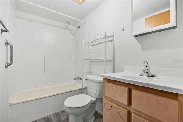 Bathroom, Interior, Wood Texture Flooring
