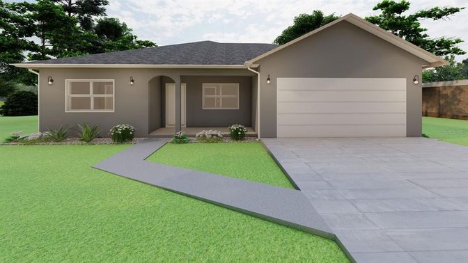 Attached, Backyard, Exterior, Facade, Ranch
