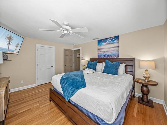 Bedroom, Interior, Wood Texture Flooring