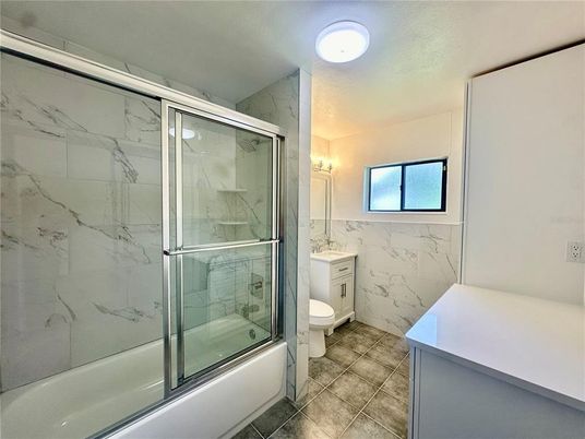 Bathroom, Glass Shower, Interior, Marble Walls