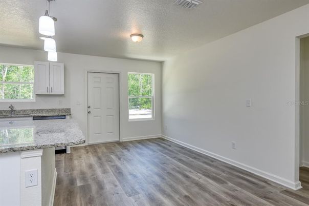 Interior, Pendant Lights, Wood Texture Flooring
