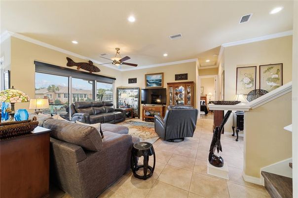 Interior, Living room, Recessed Lighting