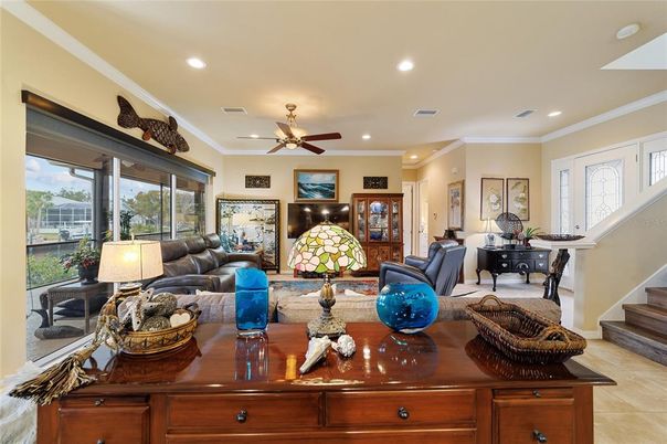Interior, Living room, Recessed Lighting